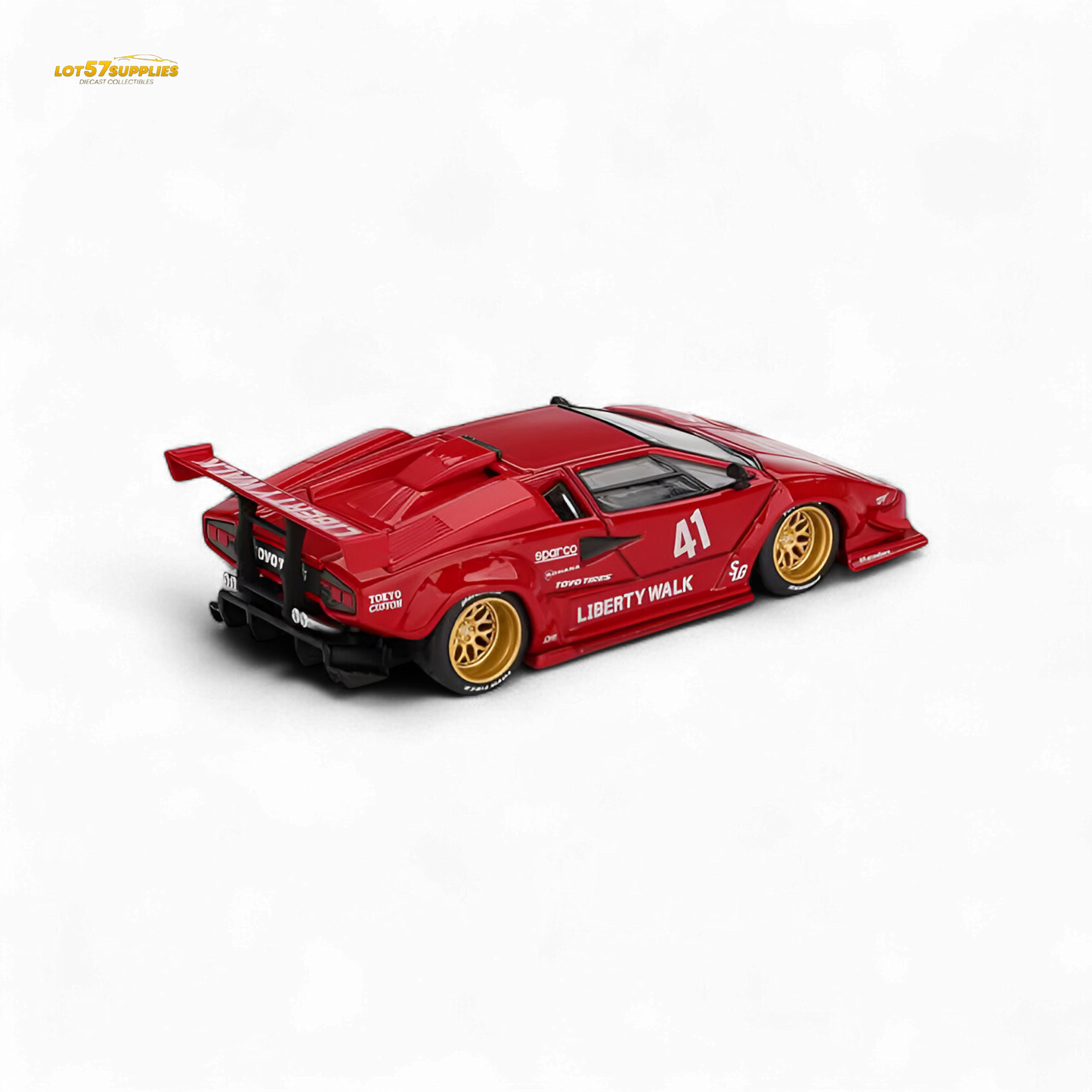 MiniGT Lamborghini Countach LB-WORKS Red 1:64