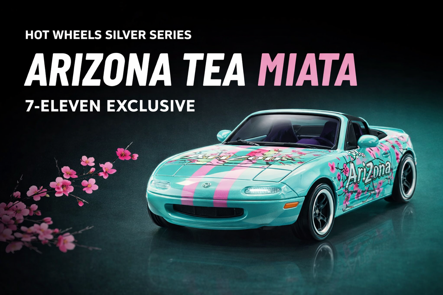 2026 Hot Wheels Silver Series Arizona Tea ‘91 Mazda MX-5 Miata 7-Eleven Exclusive (Pre-Order Summer 2026)