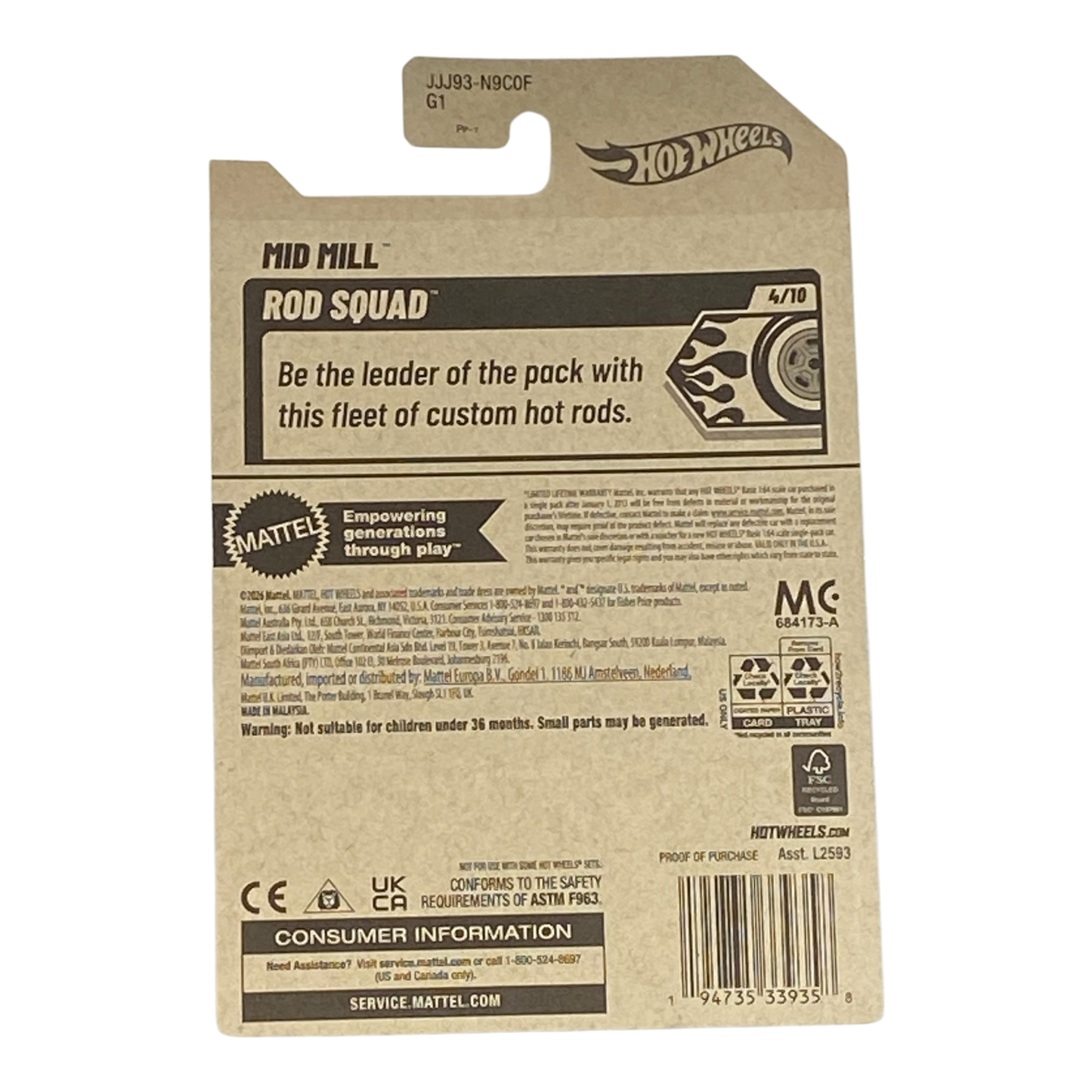 Hot Wheels Mid Mill - Rod Squad Series 4/10
