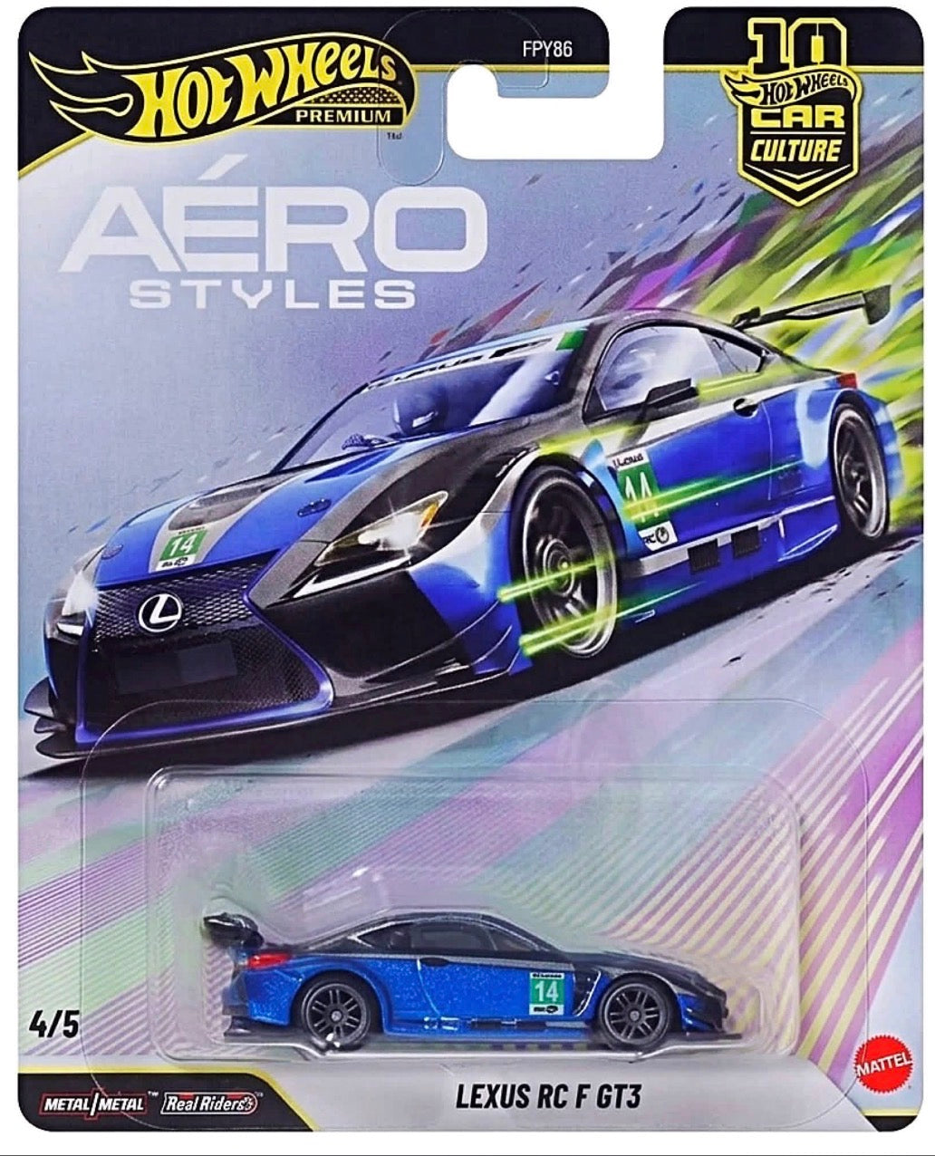 2026 Hot Wheels Car Culture Aero Styles Premium Lexus RC F GT3 (Pre-Order Summer)