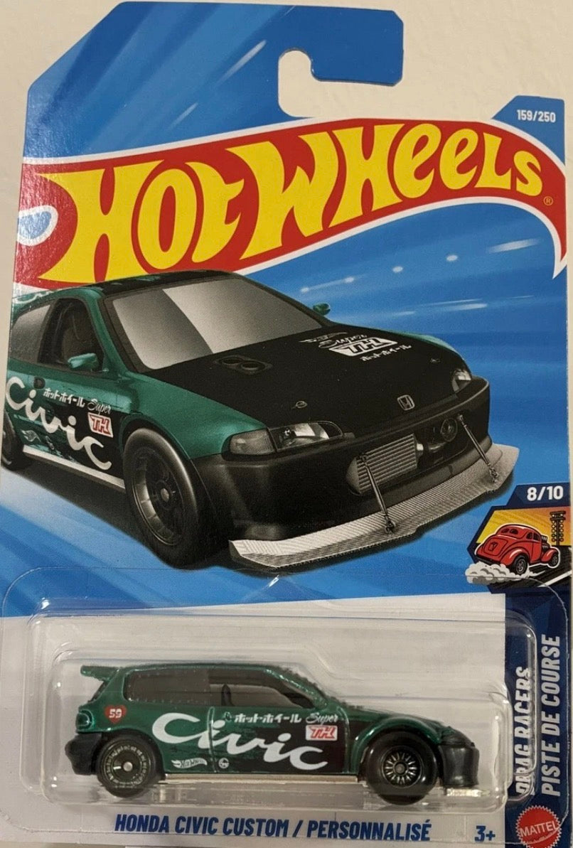 2026 Hot Wheels Super Treasure Hunt Custom Honda Civic Chase Diecast