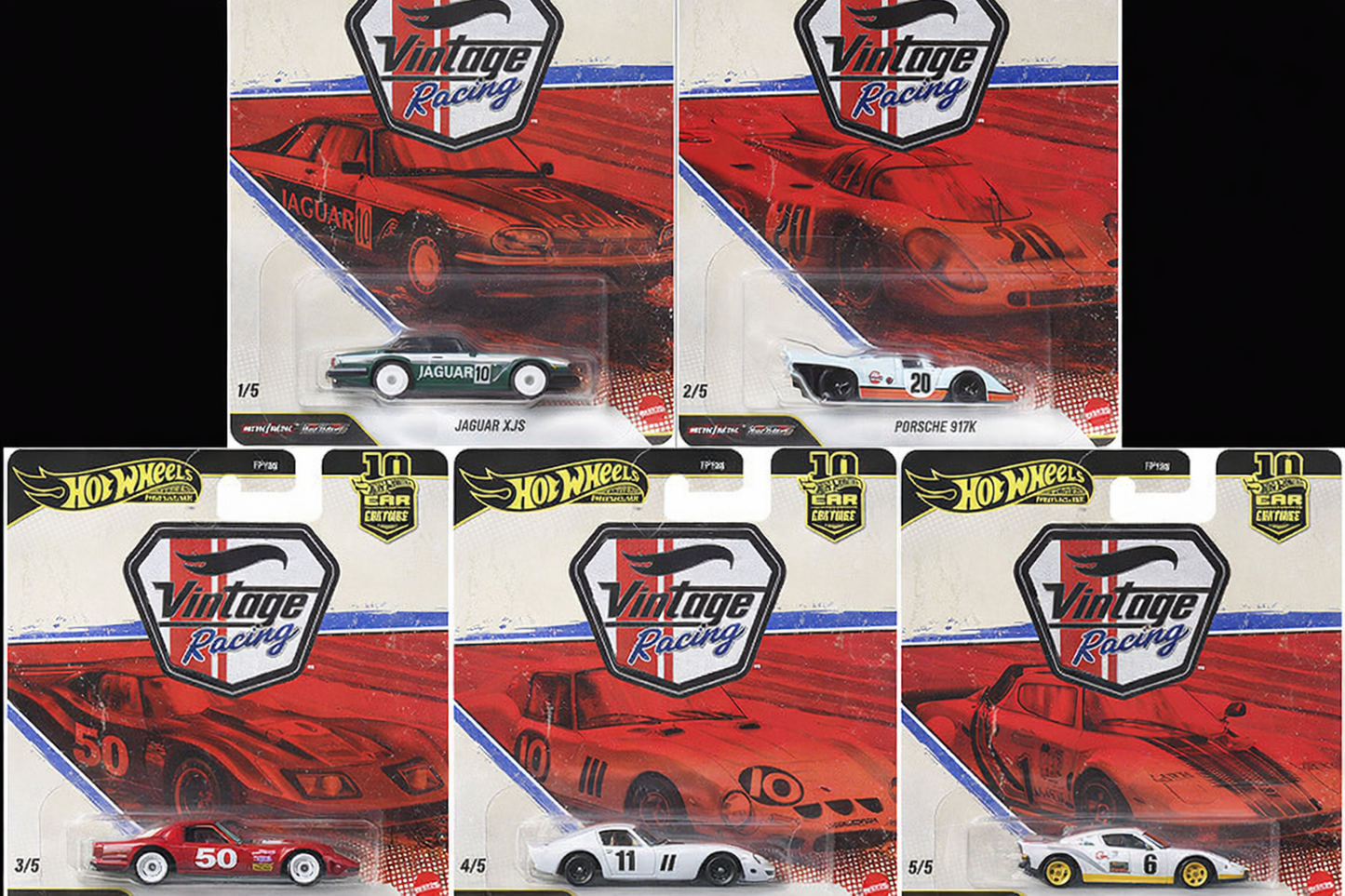 2026 Hot Wheels Car Culture Premium Vintage Racing - Complete Set of 5 (Pre-Order)