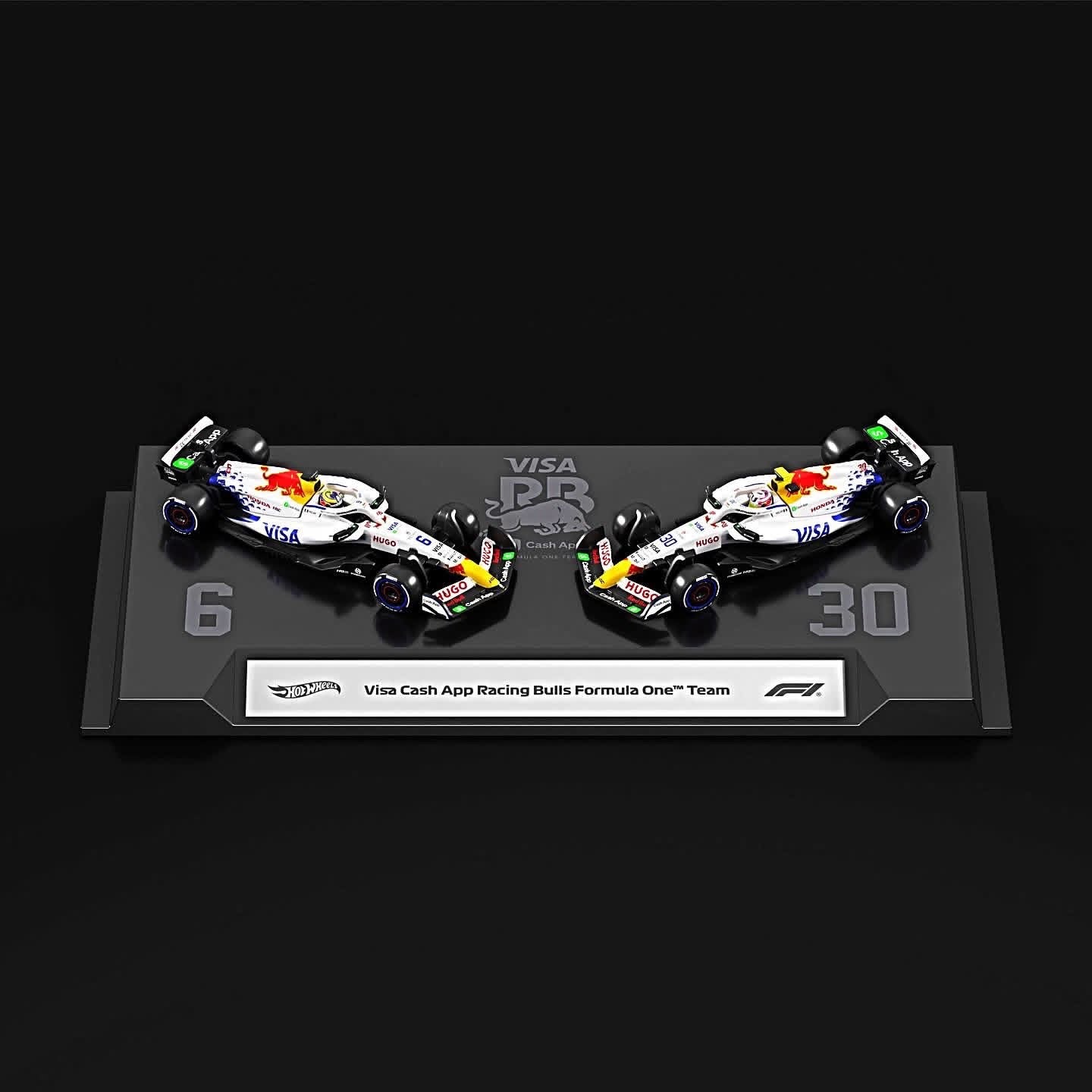 Hot Wheels Premium Formula One Visa Cash App Racing Bulls Team - Isack Hadjar & Liam Lawson - 2 Pack Diecast Set (Pre-Order)