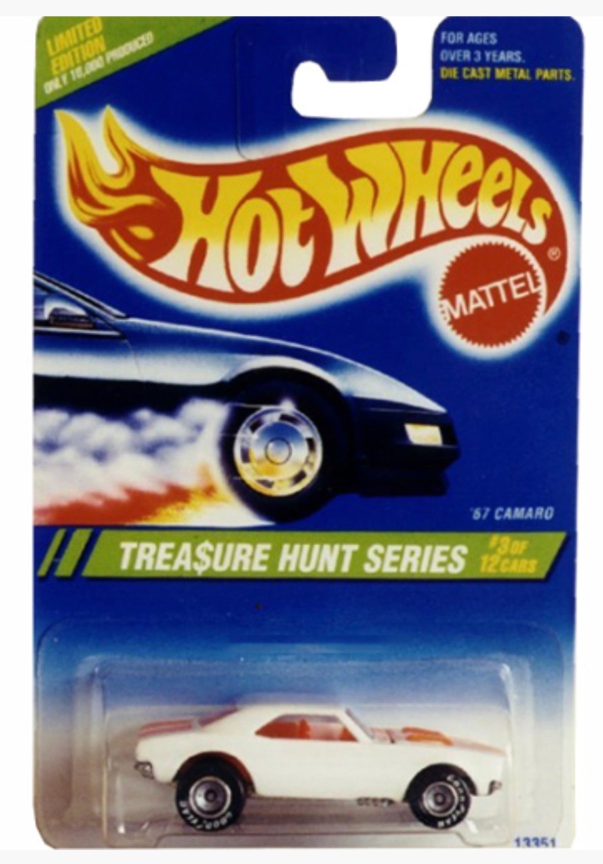 1995 Hot Wheels Treasure Hunts Originals ‘67 Camaro Diecast Near Mint