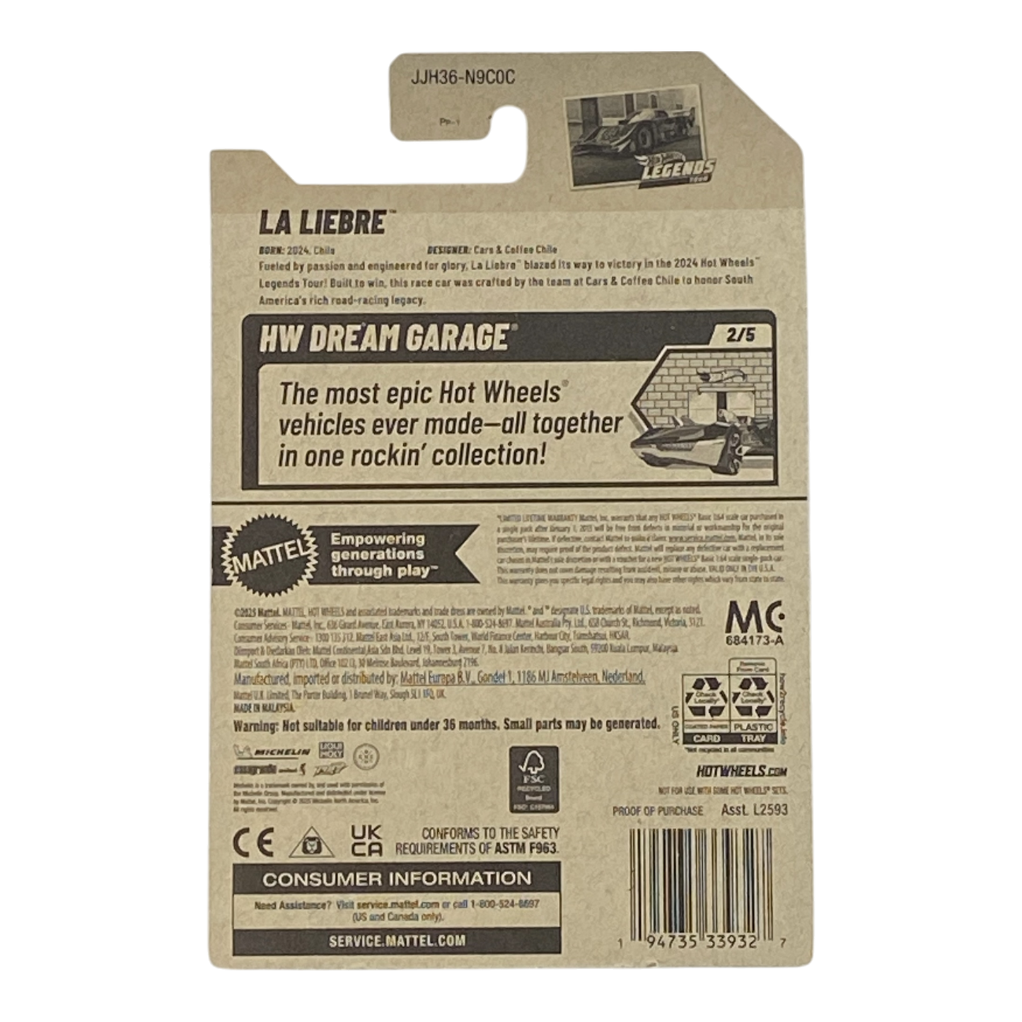 Hot Wheels La Liebre - HW Dream Garage Series 2/5