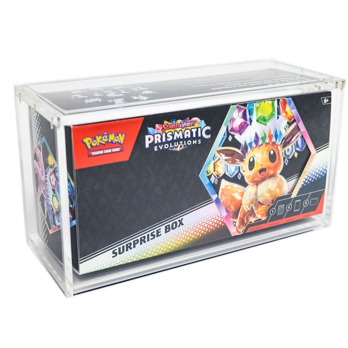 Pokémon sv8.5 Prismatic EVO Surprise Box Acrylic Case