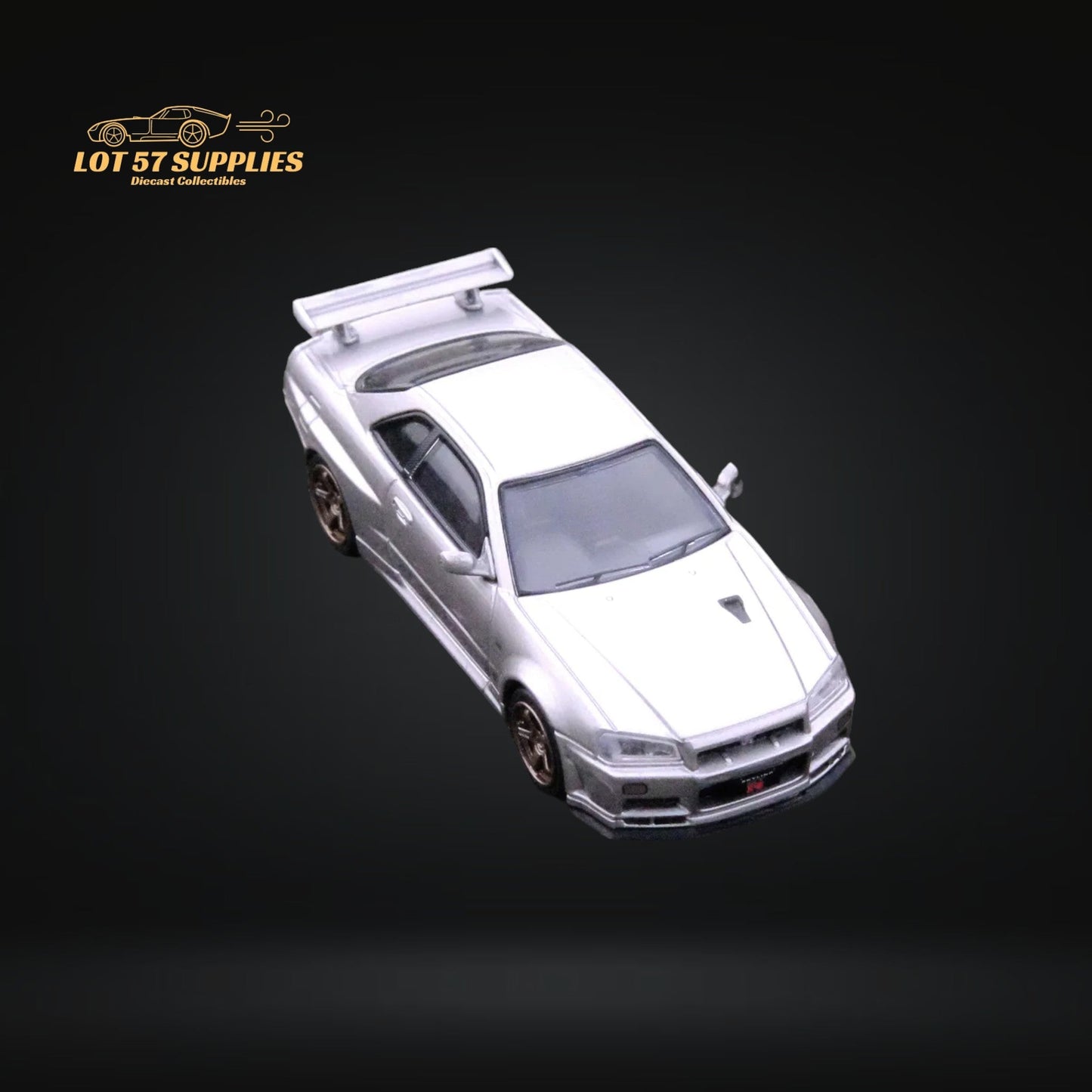 Inno64 Nissan Skyline GT-R R34 V-SPEC II Silver 1:64