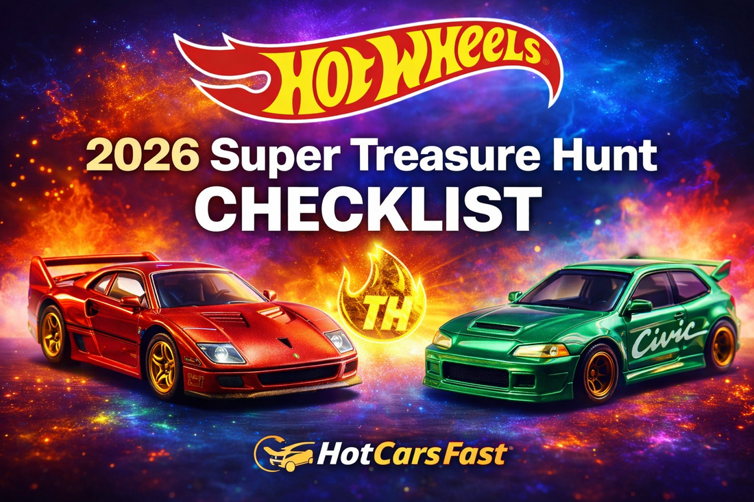 2026 Hot Wheels Super Treasure Hunt Checklist & Collector Guide