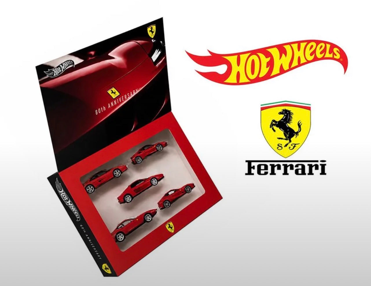 2027 Hot Wheels Silver Series Ferrari 80th Anniversary Exclusive 5-Pack Collector Set – (Preorder December 2026)