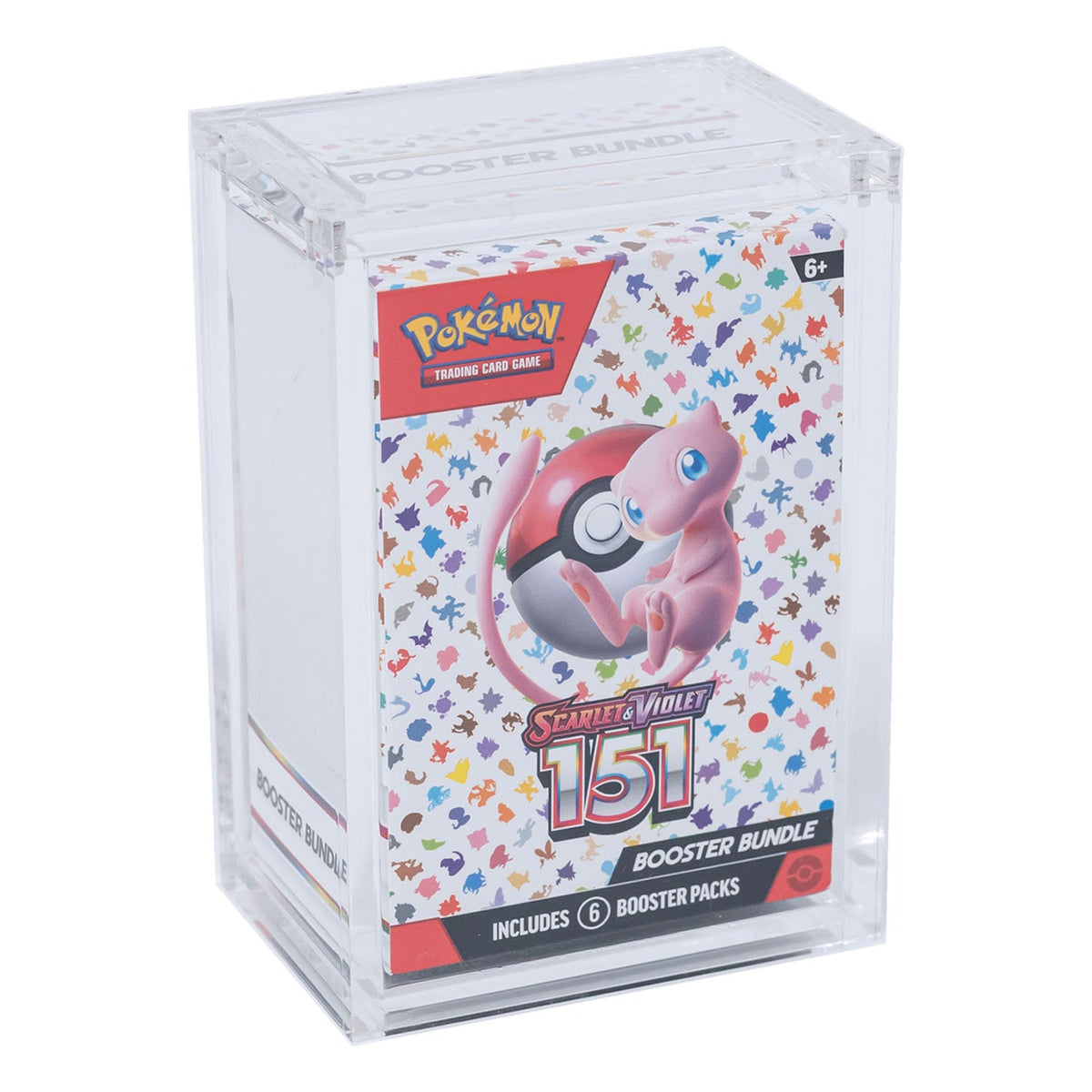 Pokémon 151 Booster Bundle Acrylic Case With Magnetic Top