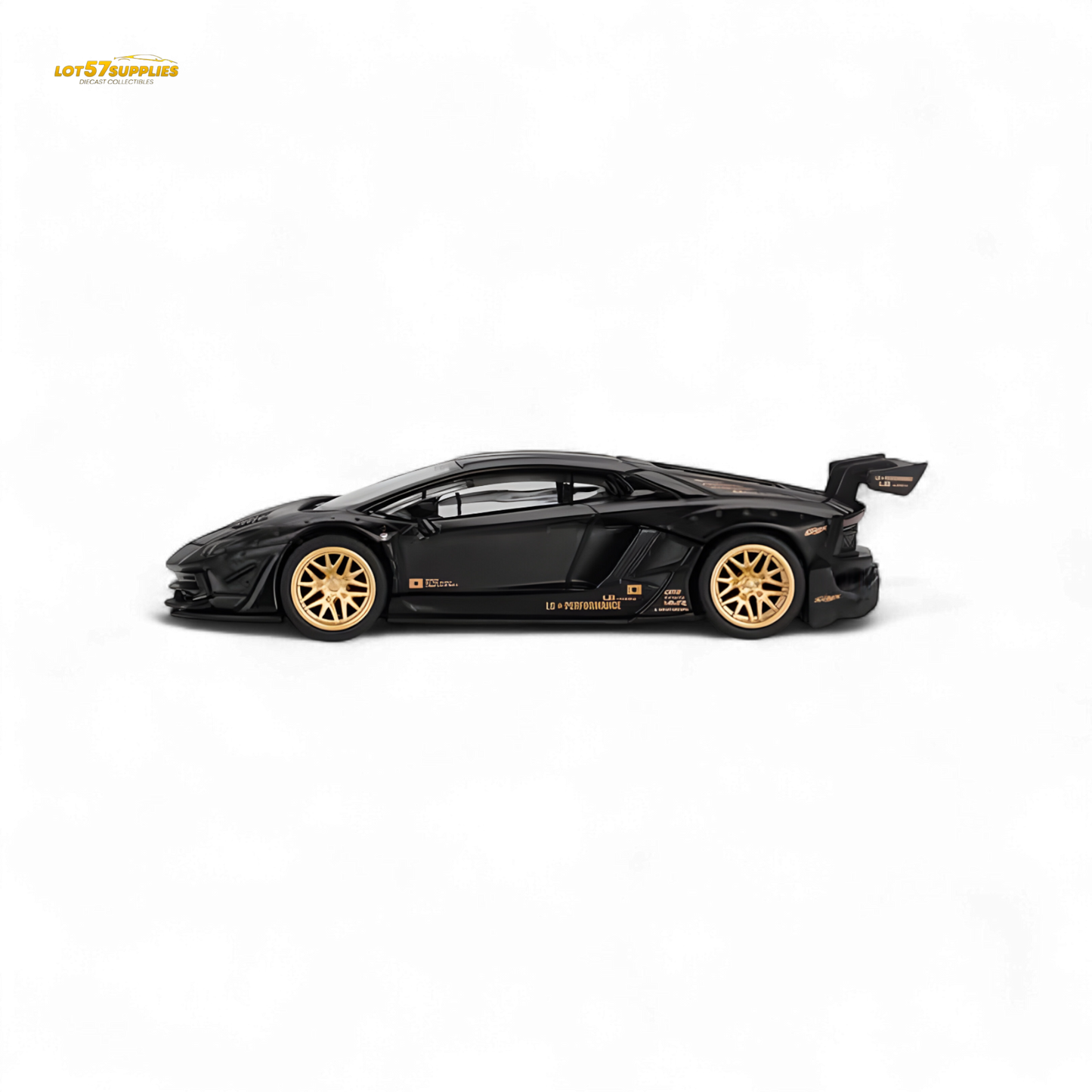 Mini-GT LB WORKS Lamborghini Aventador Matte Black 1:64