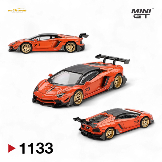 (Pre-Order) Mini GT Lamborghini Aventador Orange 1:64