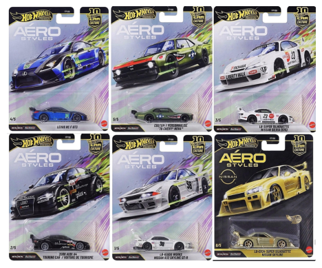 2026 Hot Wheels Car Culture Premium Aero Speed - Sealed Case of 10 - Chance of Chase (Pre-Order Summer)