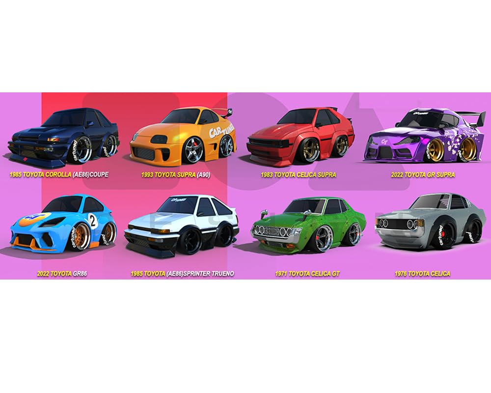 2025 Car Tuned 1:64 Series 1 JDM Tuners Diecast Assortment 8 Car Full Set