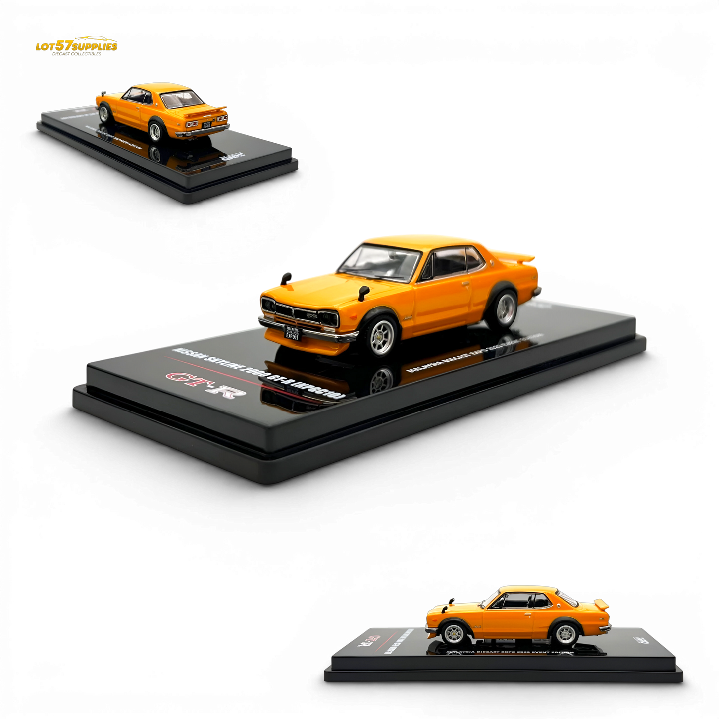 Inno64 Nissan Skyline 2000 GT-R KPGC10 Orange 1:64