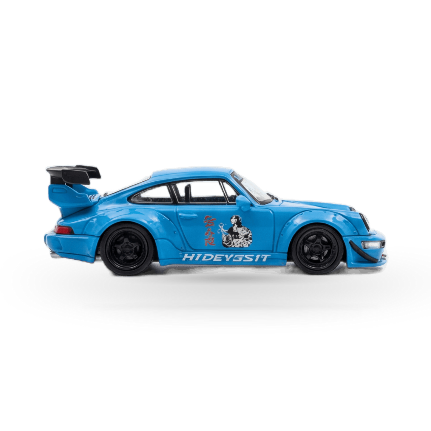 Mini Station Porsche 911 964 RWB HIDEYOSHI blue 1:64