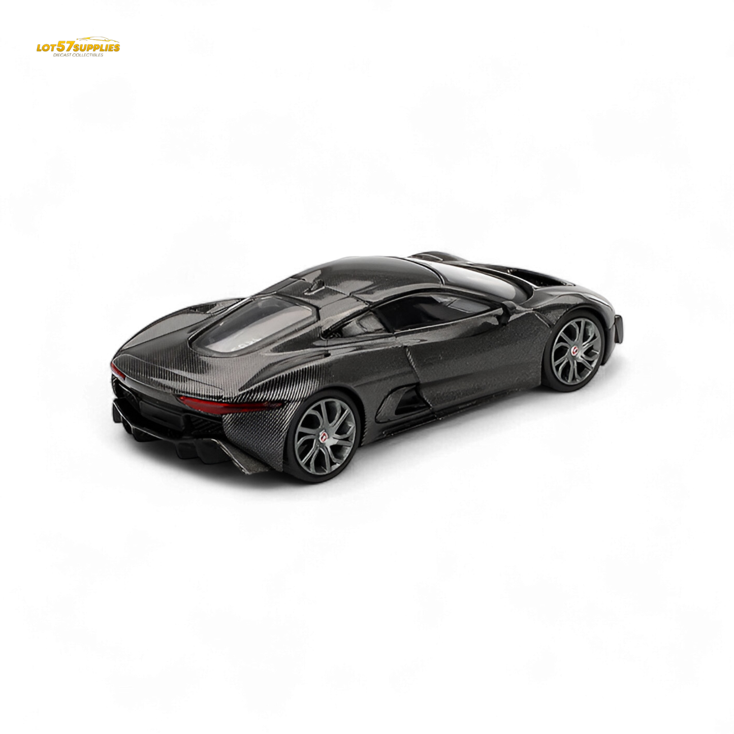 Mini-GT Jaguar C-X75 Test Car Carbon Fiber 1:64
