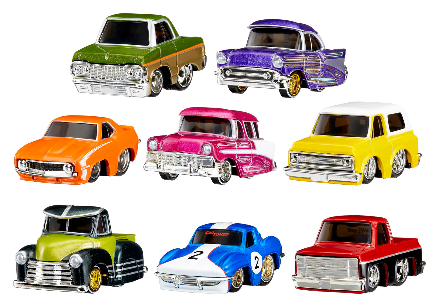 Car Tuned Series 2 Full Set of 8 Diecast Cars