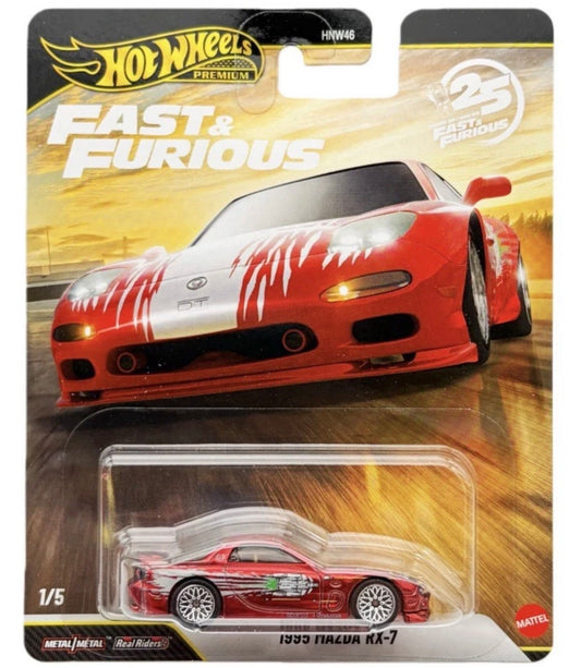 2026 Hot Wheels Premium Fast & Furious 1995 Mazda RX-7 Spectraflame CHASE Diecast