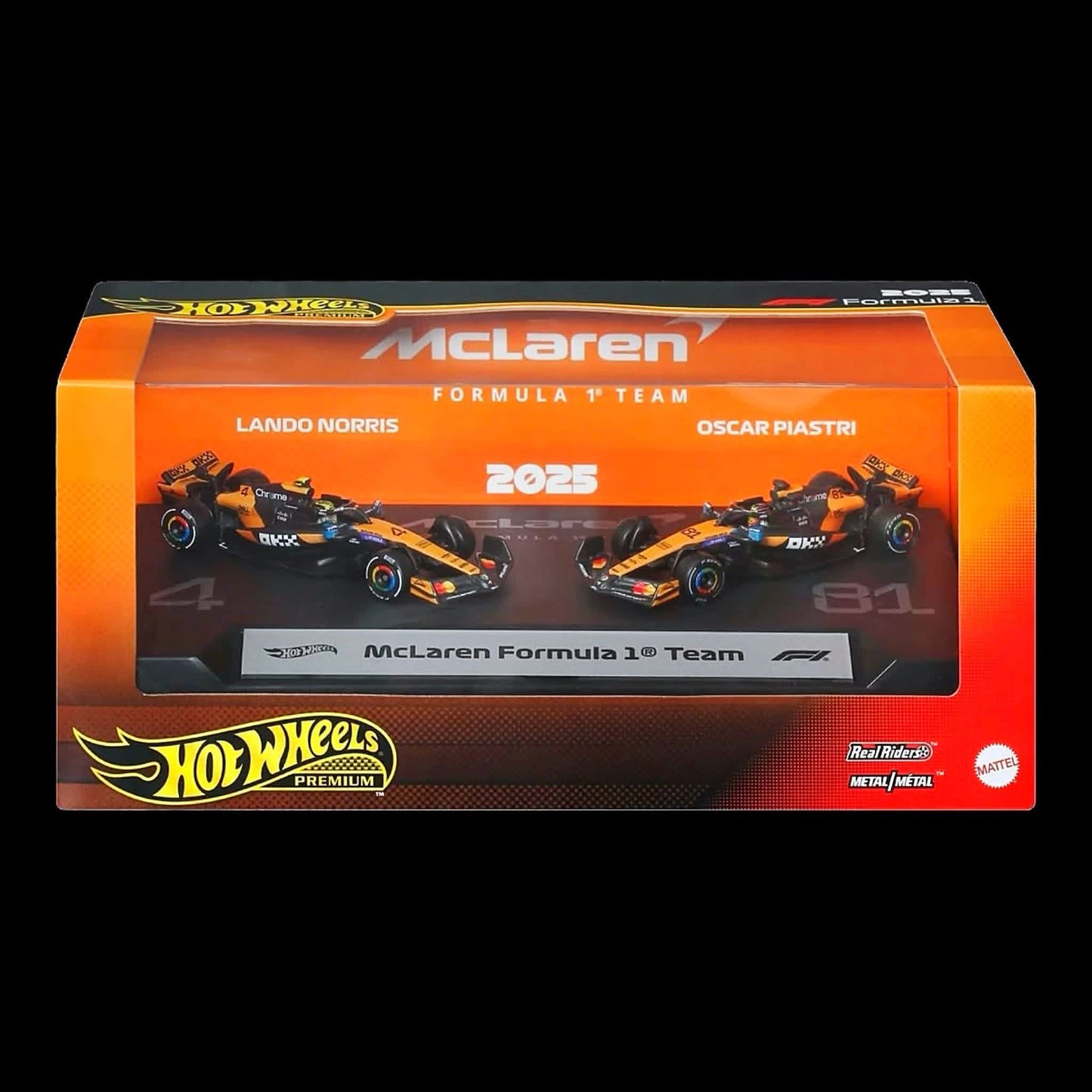 Hot Wheels Premium Formula One McLaren Team - Lando Norris & Oscar Piastri - 2 Pack Diecast Set (Pre-Order)
