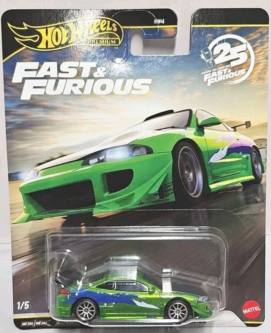 2026 Hot Wheels Premium Fast & Furious ‘95 Mitsubishi Eclipse Spectraflame CHASE Diecast