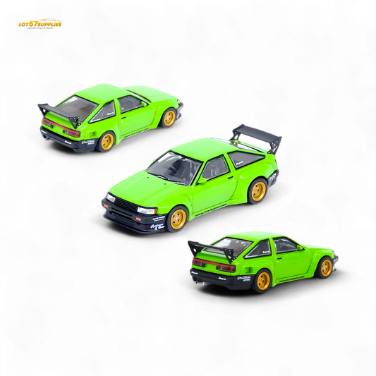 Inno64 Toyota AE86 Levin Pandem Rocket Bunny Green 1:64
