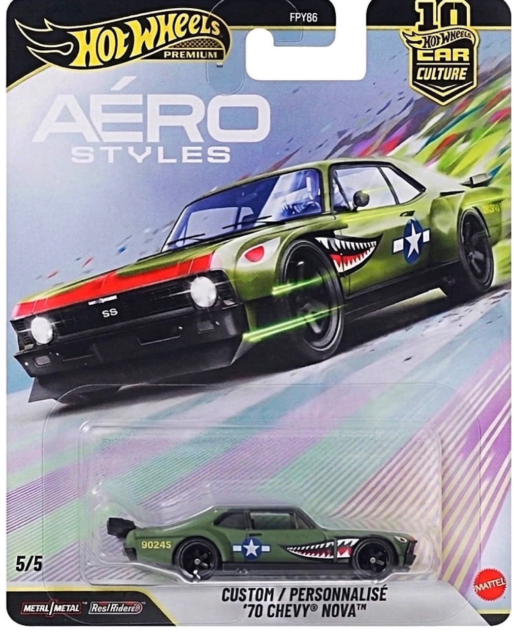 2026 Hot Wheels Car Culture Premium Custom ’70 Chevy Nova (Pre-Order Summer)