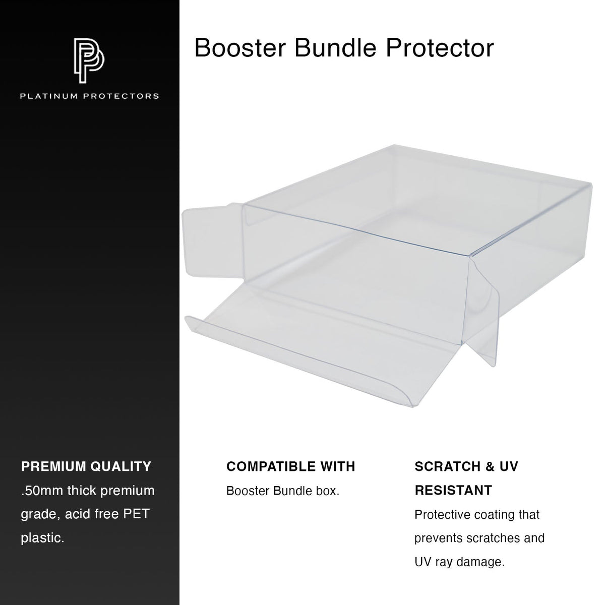 Platinum Protectors for Pokemon Booster Bundle Boxes - UV & Scratch-Resistant