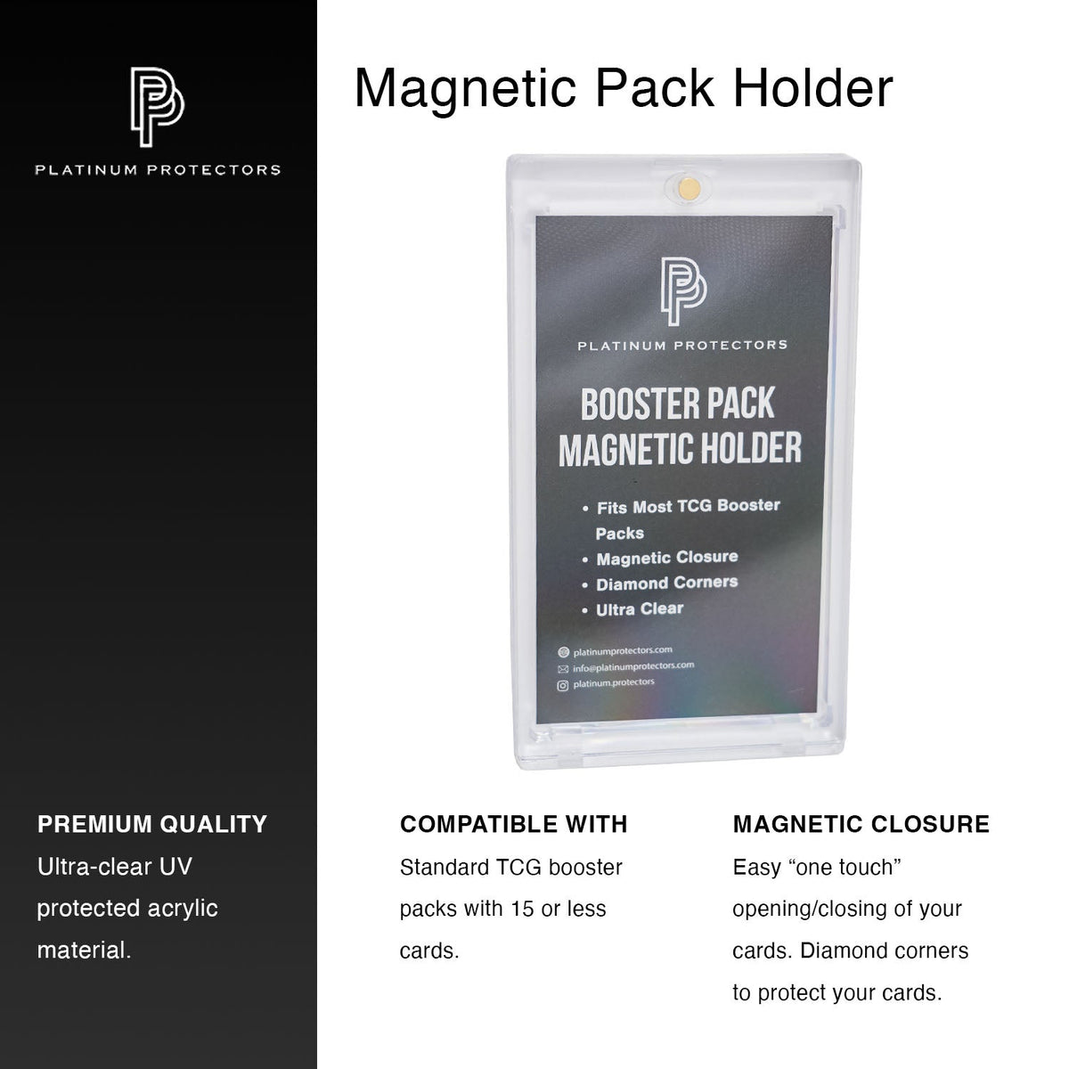Pokémon Booster Pack Magnetic Acrylic Case