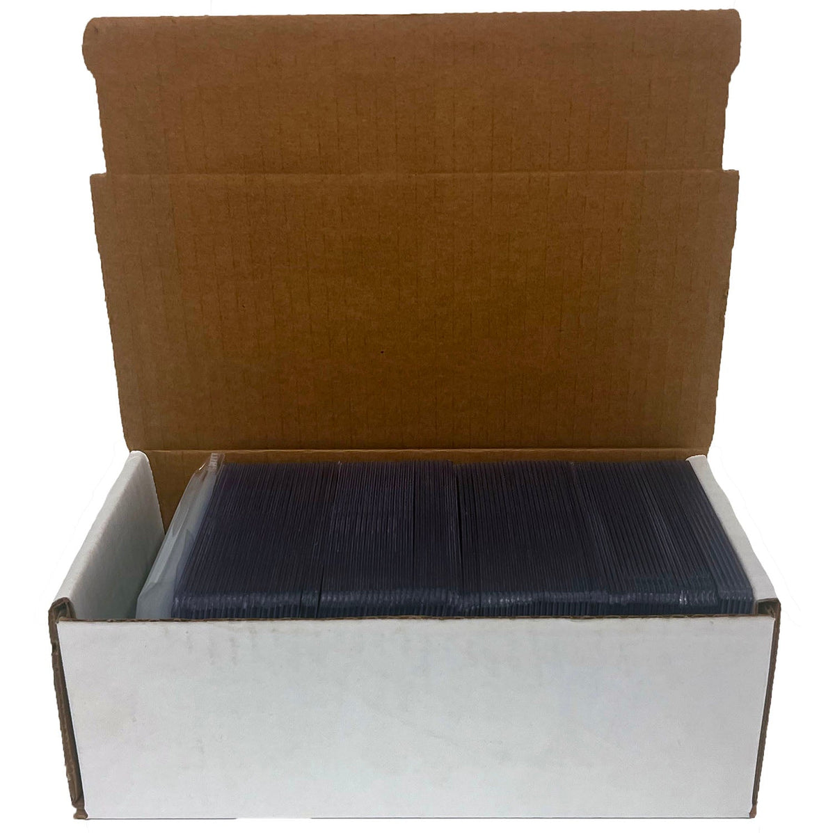 Trading Card Storage Box With Toploaders & Card Sleeves