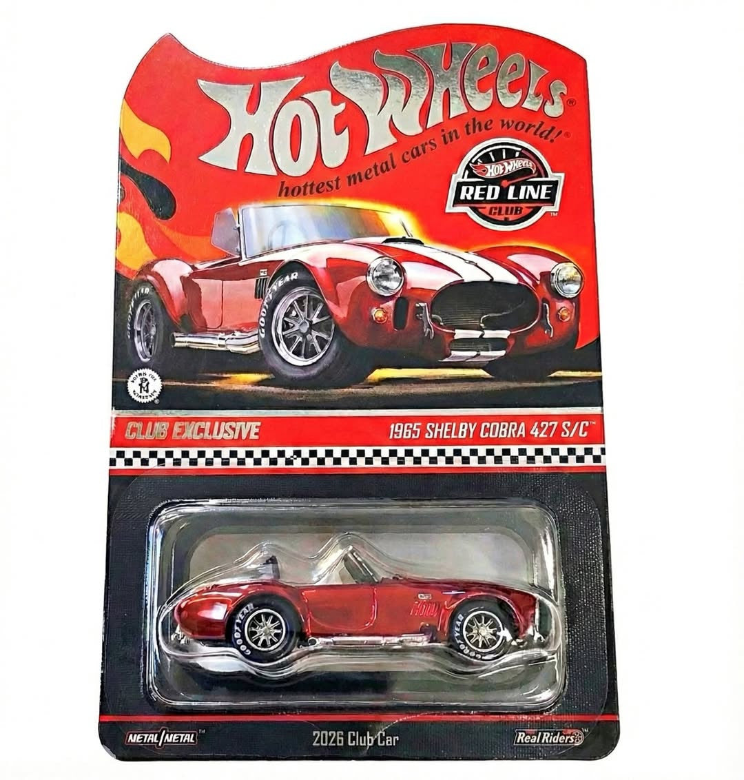 2026 Hot Wheels Red Line Club 1965 Shelby Cobra 427 S/C Diecast