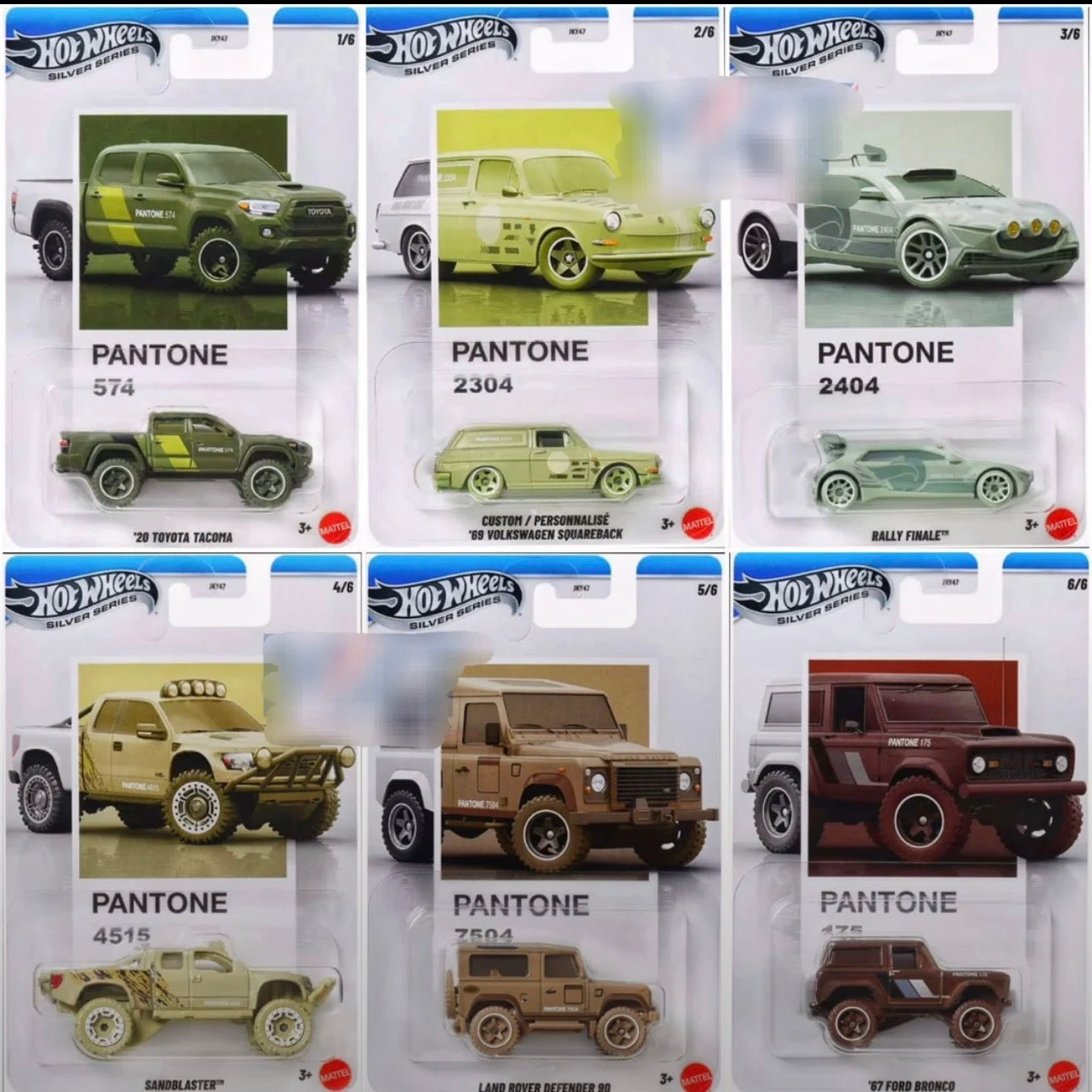 2026 Hot Wheels Silver Series Pantone Assortment B Factory Sealed Case (Pre-Order)