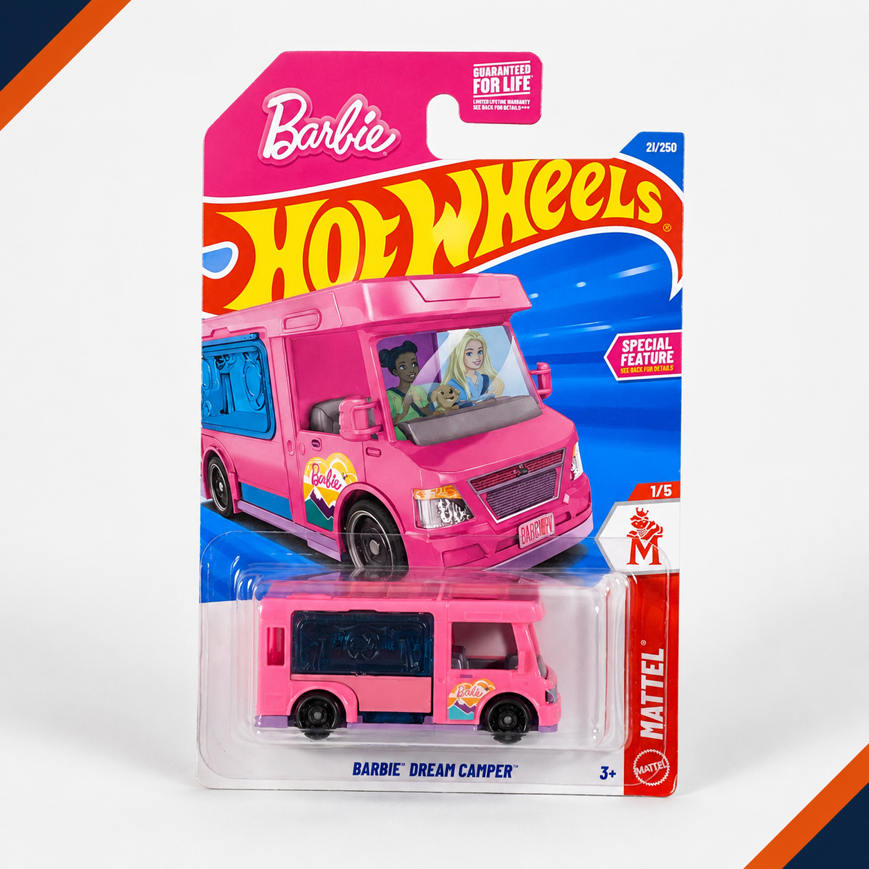 Hot Wheels Barbie Dream Camper | Mattel Series 1/5 - 21/250