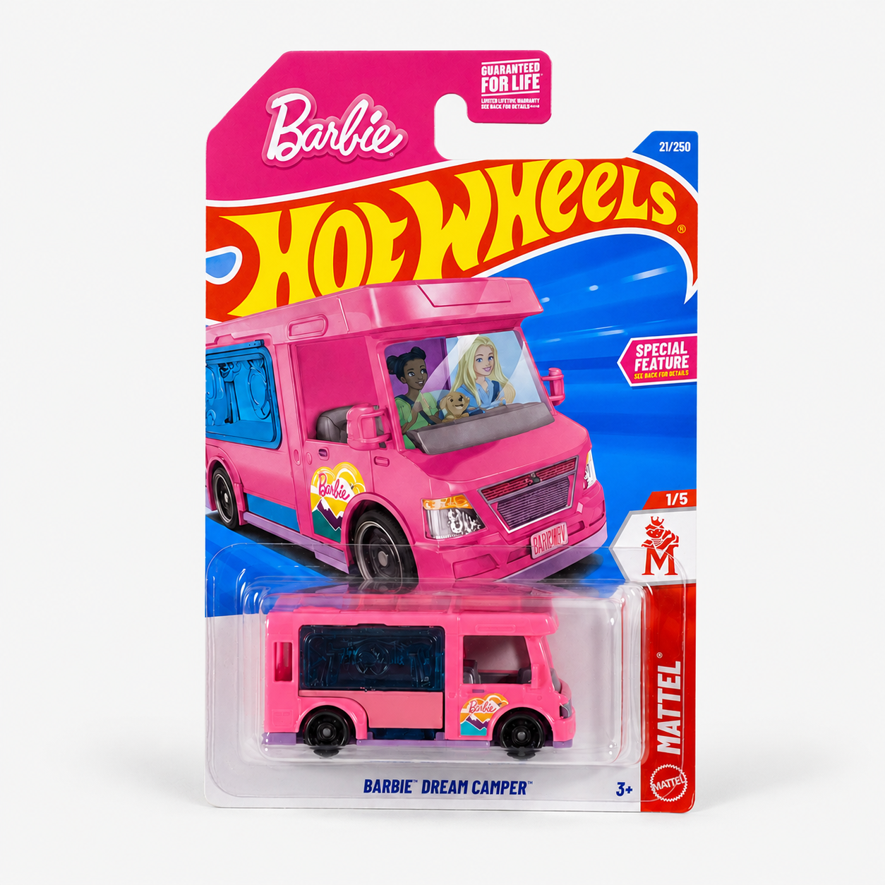 Hot Wheels Barbie Dream Camper | Mattel Series 1/5 - 21/250