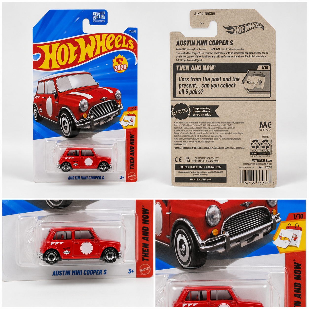 Hot Wheels Austin Mini Cooper S | Then and Now Series 1/10