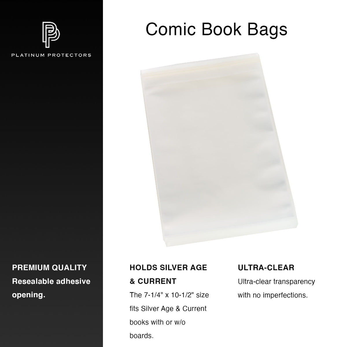 Silver Age Comic Book Bags