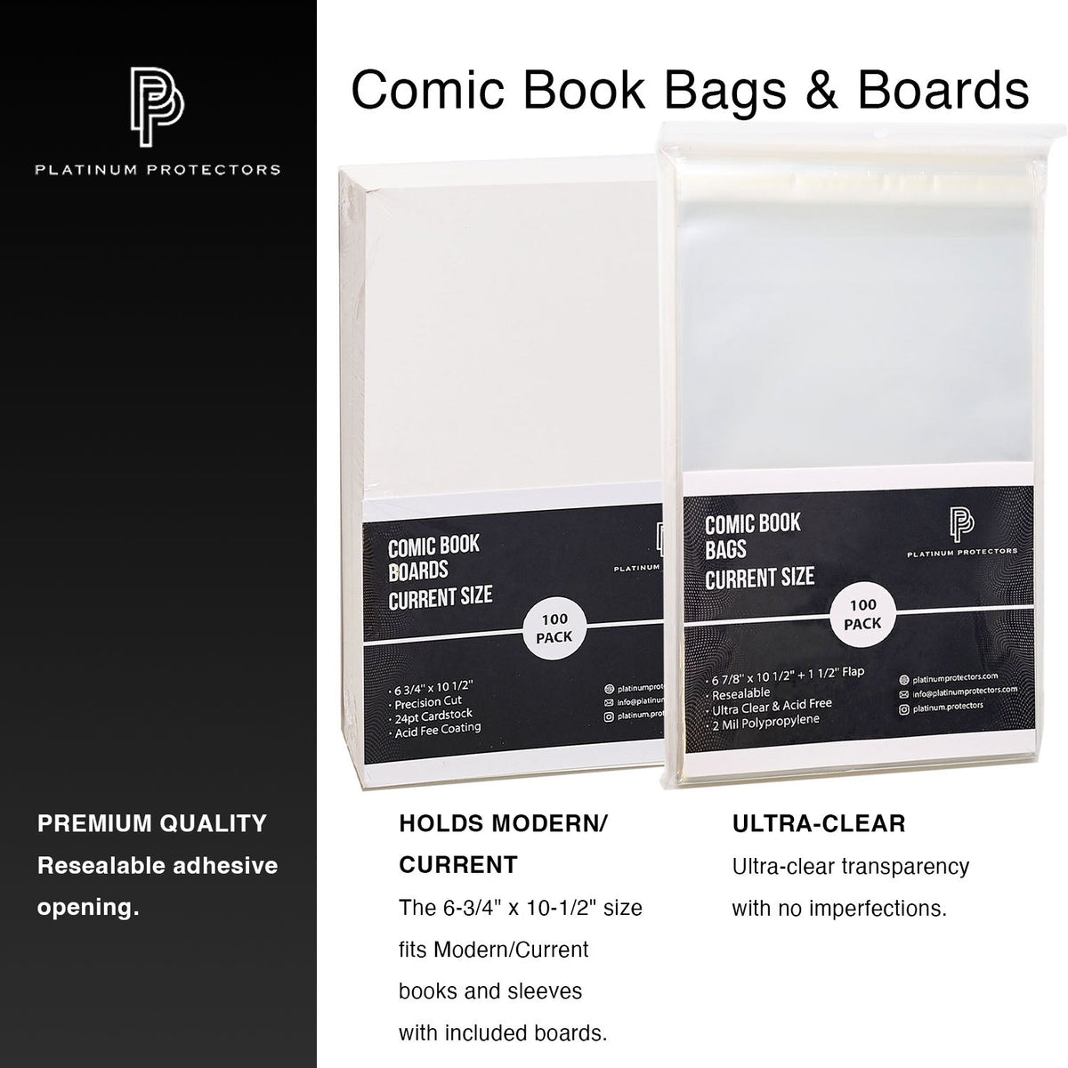 Modern Comic Book Bags & Comic Book Boards