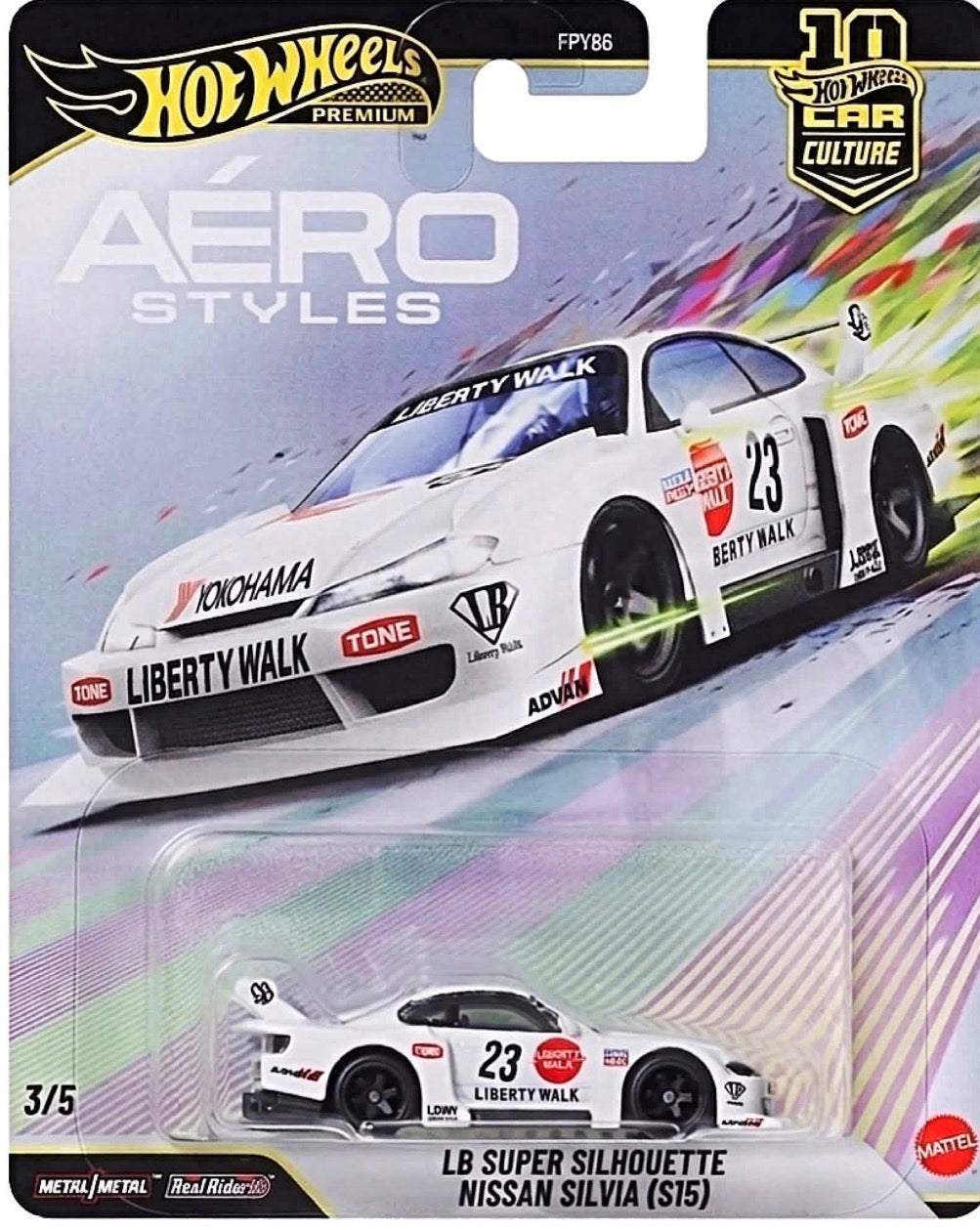 2026 Hot Wheels Car Culture Premium Aero Styles LB Super Silhouette Nissan Silvia (S15) (Pre-Order Summer)