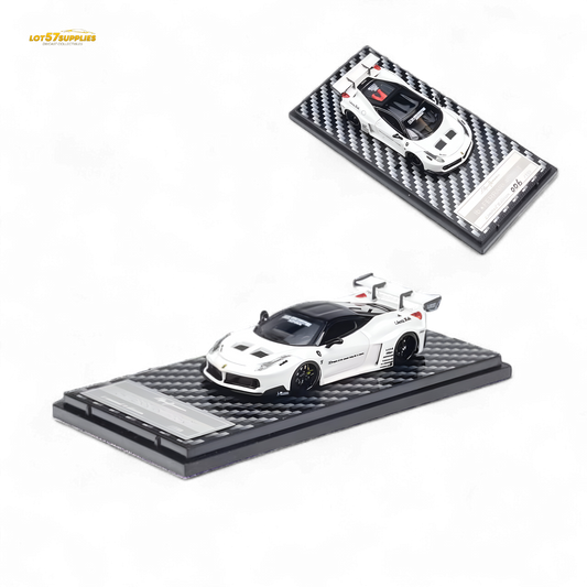 QIDIAN Ferrari 458 LBWK GT White 1:64