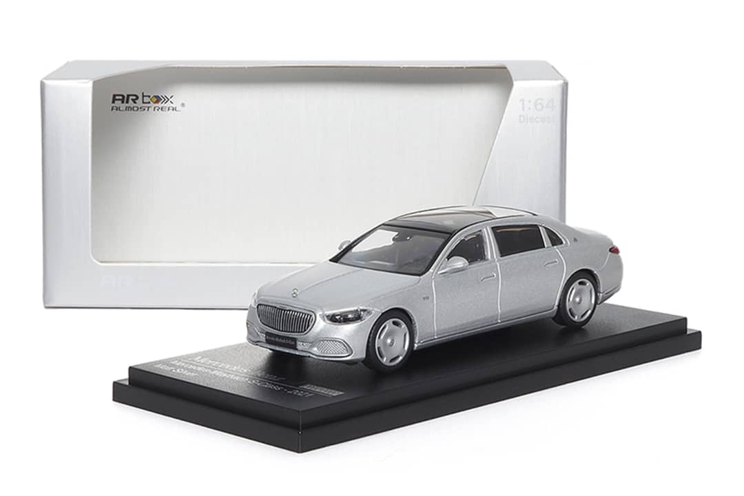 AR BOX 2021 Mercedes-Benz Maybach W223 Matte Silver 1:64