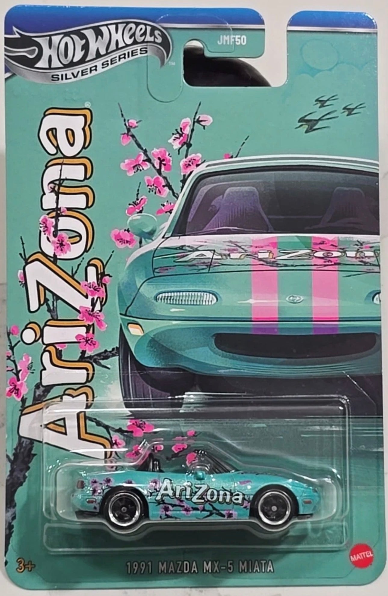 2026 Hot Wheels Silver Series Arizona Tea ‘91 Mazda MX-5 Miata 7-Eleven Exclusive (Pre-Order Summer 2026)