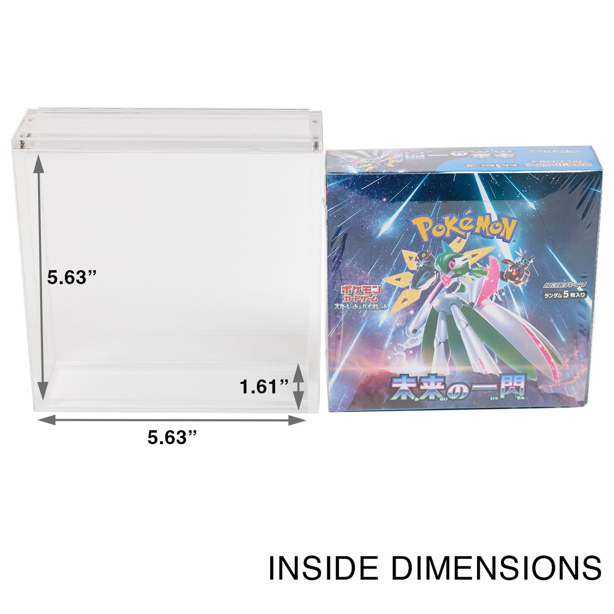Pokémon Japanese Future Flash Booster Box Acrylic Case