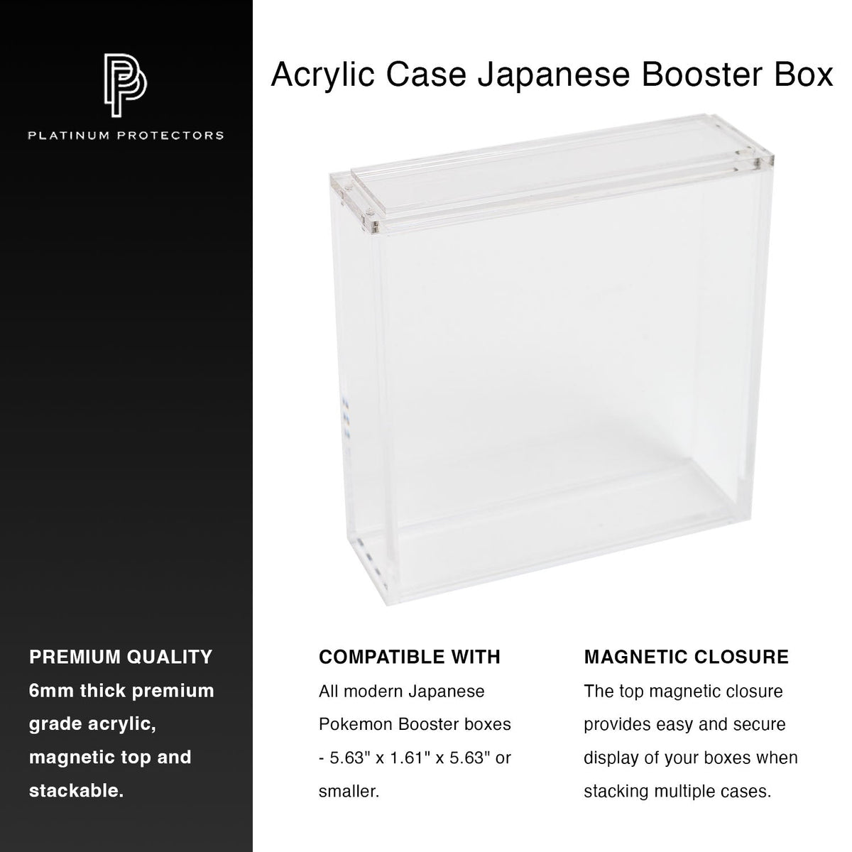 Pokémon Japanese Future Flash Booster Box Acrylic Case