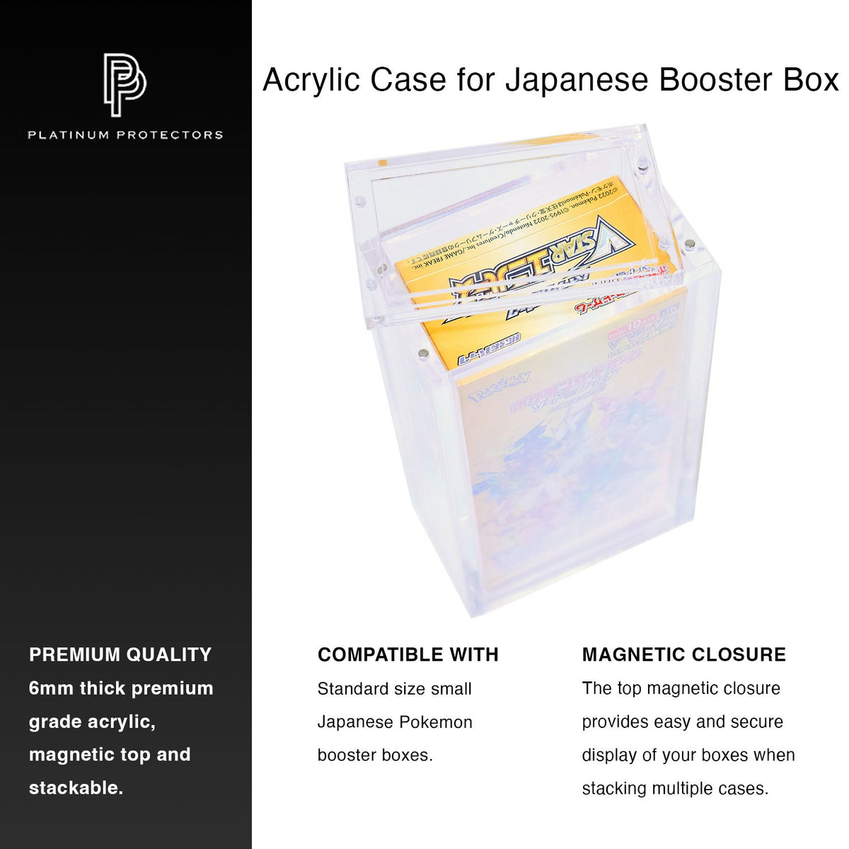 Pokémon Japanese Booster Bundle Acrylic Case