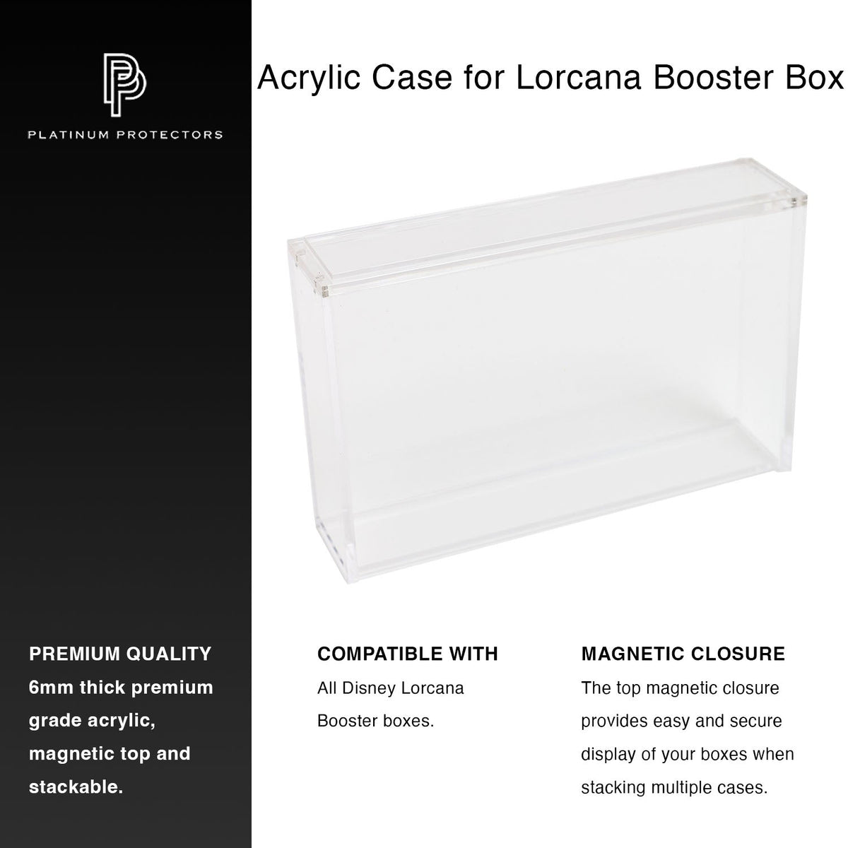 Disney Lorcana Booster Box Acrylic Case