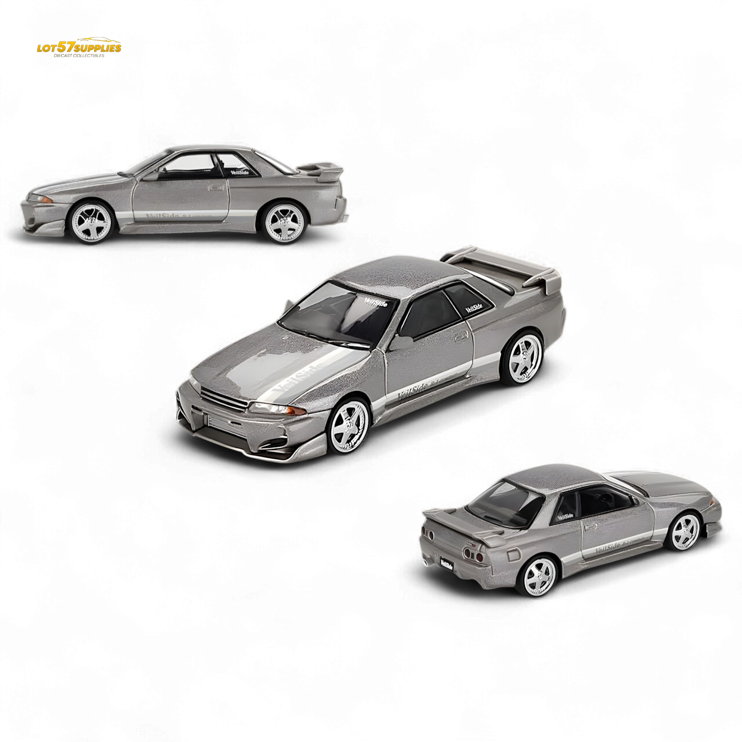 Mini GT Nissan Skyline GT-R R32 Veilside Combat Grey 1:64