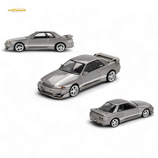 Mini GT Nissan Skyline GT-R R32 Veilside Combat Grey 1:64