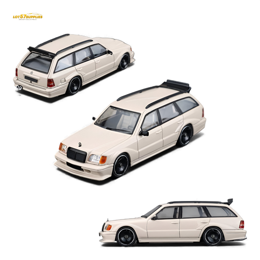 Mortal Mercedes-Benz S124 Milk Tea Color 1:64
