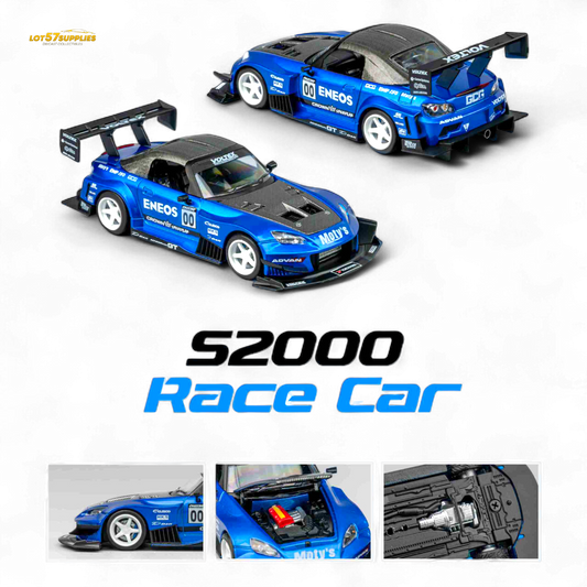 MicroTurbo Honda S2000 ENEOS #00 TOP FUEL - Candy Blue 1:64