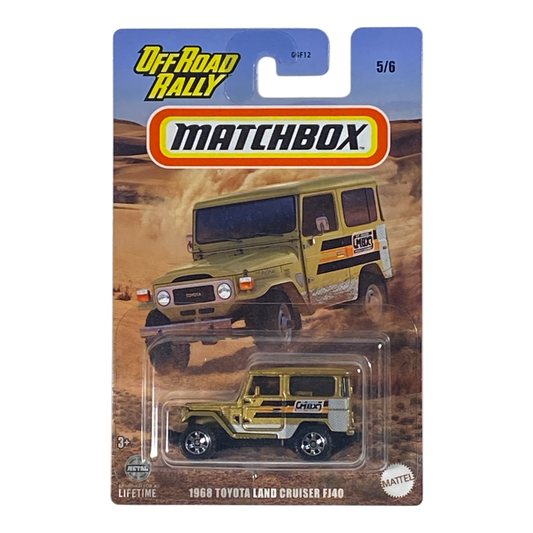 Matchbox 1968 Toyota Land Cruiser FJ40 | Matchbox Off Road Rally Series 5/6